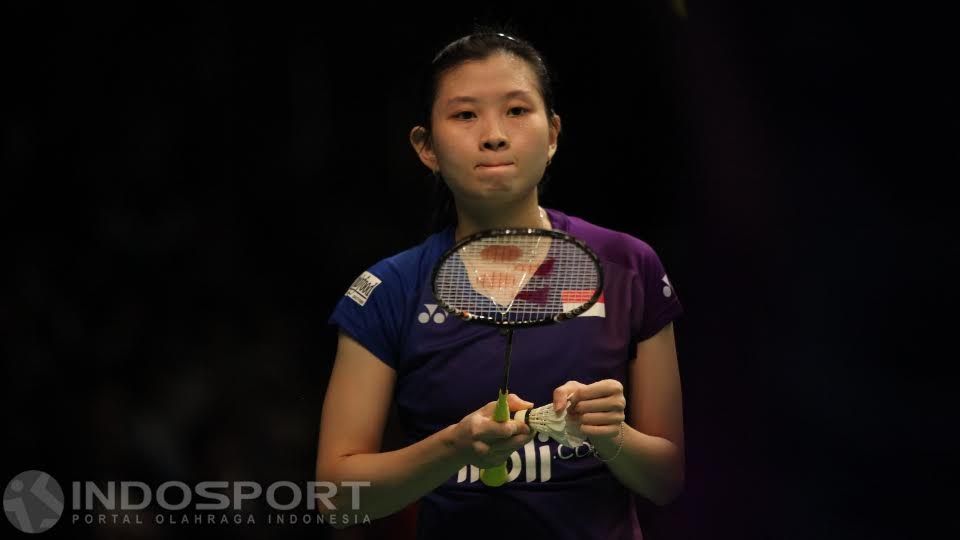 Ekspresi cantik Debby Susanto. Copyright: © Herry Ibrahim/Indosport